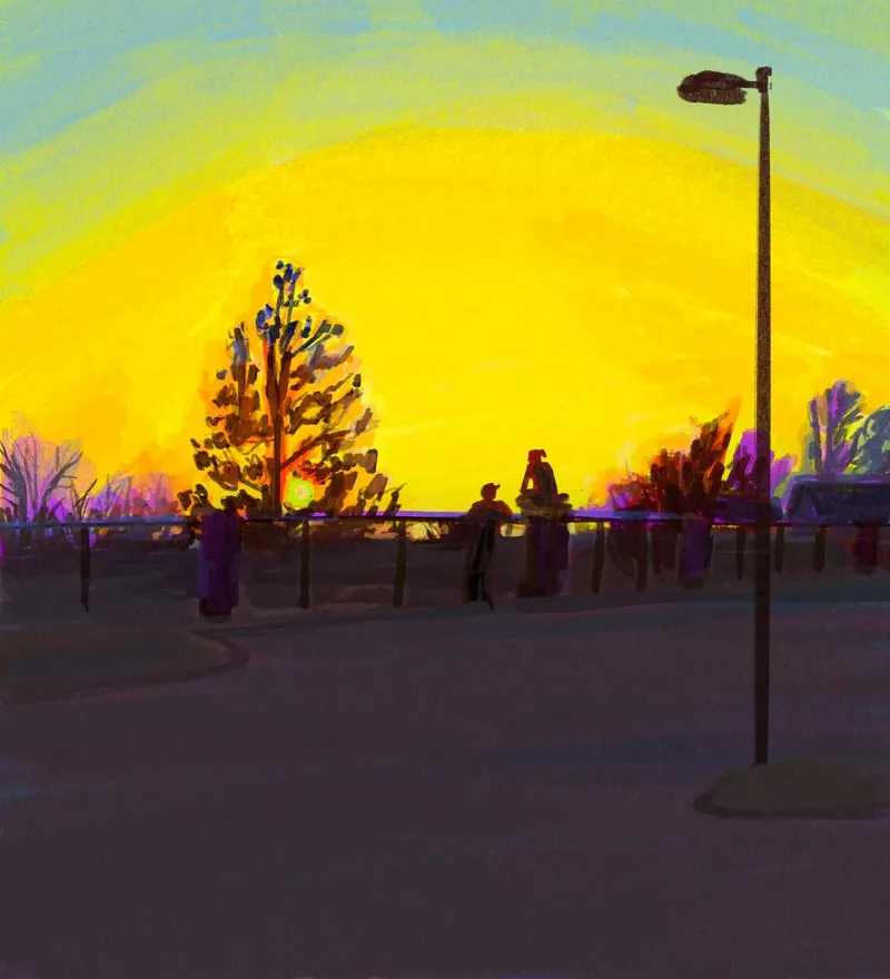 Summer Nights painting
